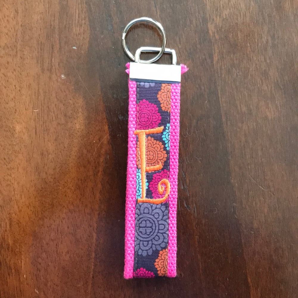 “E” keychain
